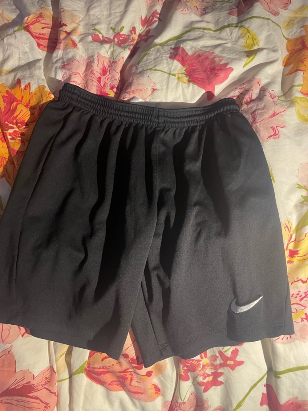 Nike Black Performance Shorts with Swoosh Detail